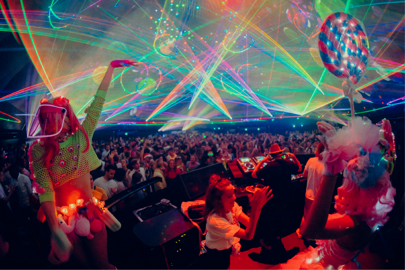 Festivities during Candy World